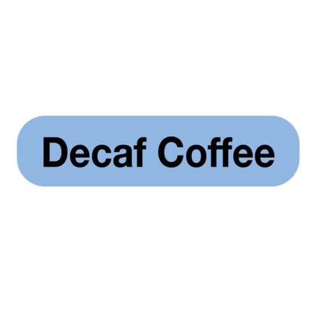 Nevs Decaf Coffee Label 5/16 x 1-1/4" D-1024